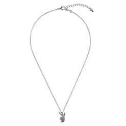 Rabbit Head Pave Necklace -Fashion Clothing Store Playboy JewledRabbitHeadPendantNecklace 1