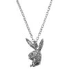 Rabbit Head Pave Necklace -Fashion Clothing Store Playboy JewledRabbitHeadPendantNecklace 3 48194f0e 9788 41aa ad5c 47dc566b2de2