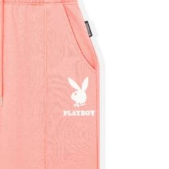 Logo Sweatpants -Fashion Clothing Store Playboy Logo Baloon Jogger Pink 03