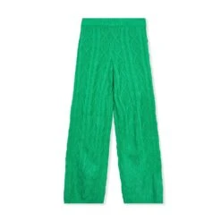 Women's Masthead Knit Pant -Fashion Clothing Store Playboy MG Cable Jumper Co Ord Pant Green 02