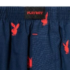 Repeating Rabbit Head Lounge Shorts -Fashion Clothing Store Playboy MavrickBoxerShorts BlueRed 3 d8937ca5 e774 4d5a af3f 94e518191bde