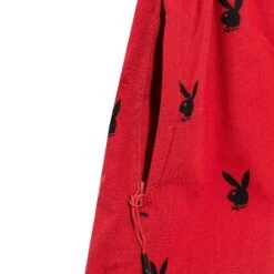 Repeating Rabbit Head Lounge Shorts -Fashion Clothing Store Playboy MavrickBoxerShorts RedBlack 4 61469606 a9de 4c7e a01d 303ee75edb0d