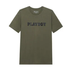 Masthead T-Shirt -Fashion Clothing Store Playboy Mens Shirt Olive 2