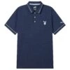 PUMA GOLF TIPPED PERFORMANCE POLO -Fashion Clothing Store Playboy Monarch Golf Polo Navy 01