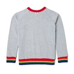 Rainbow Love Sweatshirt -Fashion Clothing Store Playboy Multi Trim Crewneck SS 02