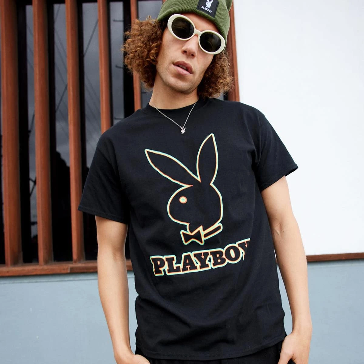Playboy Outline Graphic Tee 4 Playboy Outline Graphic Tee - Image 2