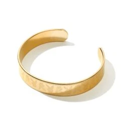 Men's Stamped Repeating Rabbit Head Cuff -Fashion Clothing Store Playboy Patterned Cuff Gold 003