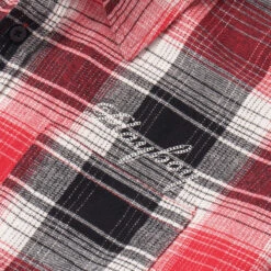 Men's Script Flannel -Fashion Clothing Store Playboy Premier Flannel Red 003