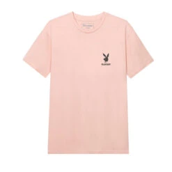 Rabbit Head Logo T-Shirt -Fashion Clothing Store Playboy Rabbit Head Mens Shirt Pink 2