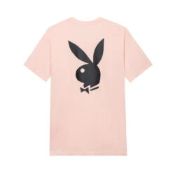 Rabbit Head Logo T-Shirt -Fashion Clothing Store Playboy Rabbit Head Mens Shirt Pink 3