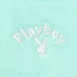 Classic Cropped Racer Tank -Fashion Clothing Store Playboy Racer Crop Top Mint 04 4925b708 9efd 4184 8889 1aed0b8e8e5d