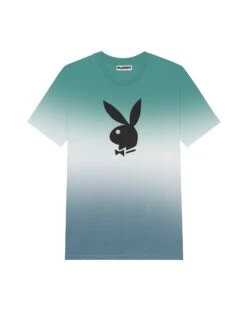 Men's Rabbit Head Ombre T-Shirt -Fashion Clothing Store Playboy RisingGradient Tee Blue 02 4d510bd5 cca0 4277 90b0 7d0c74a5146e