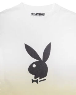Men's Rabbit Head Ombre T-Shirt -Fashion Clothing Store Playboy RisingGradient Tee Wht Yllw 03 67090acc fb73 4310 a735 080858f96d56