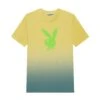Men's Rabbit Head Ombre T-Shirt -Fashion Clothing Store Playboy RisingGradient Tee Yllw Grn 02 ade55cb7 b2fd 461a aba6 0c86211c32ae