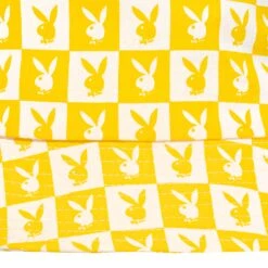 Tile Print Bucket Hat -Fashion Clothing Store Playboy Tile Print Bucket Hat yellow 02