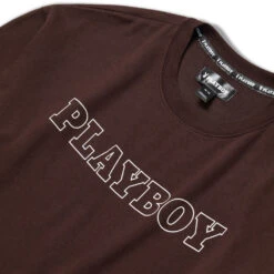 Women's Masthead Crewneck -Fashion Clothing Store Playboy Womens Masthead Crewneck Burgundy 03