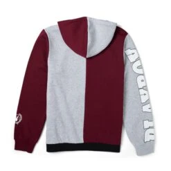 Women's Varsity Hoodie -Fashion Clothing Store Playboy Womens Sweatshirt Burgundy 02