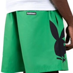 Playboy X Pleasures Collide Short -Fashion Clothing Store PlayboyxPleasuresCollideShortGREEN 1