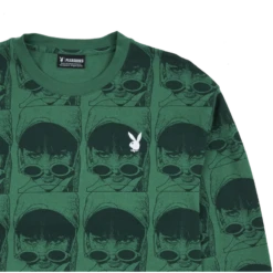 Playboy X Pleasures Playmate Heavyweight Long Sleeve -Fashion Clothing Store PlayboyxPleasuresPlaymateHeavyweightLongSleeve GREEN