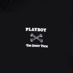 Playboy X The Great Frog Hoodie -Fashion Clothing Store PlayboyxTGFEntwinedHoodieBlackFrontDetail dde33907 cc42 4bde 908f 488c5624716e