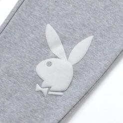Playboy X HUF Rabbit Head Sweatpants -Fashion Clothing Store RABBIT HEAD FLEECE PANT GREY HEATHER PT00233 GYHTR 03