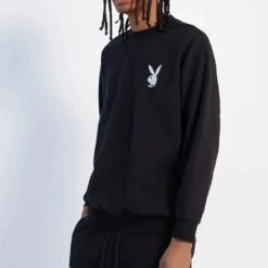 PB Rocky Point Crewneck Black -Fashion Clothing Store RockyPointCrewNeckSweatshirtpic2