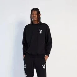 PB Rocky Point Crewneck Black -Fashion Clothing Store RockyPointCrewNeckSweatshirtpic3