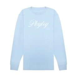 January 1964 Playmate Sharon Rogers Ski Bunny Long Sleeve 19 January 1964 Playmate Sharon Rogers Ski Bunny Long Sleeve -Fashion Clothing Store SKIBUNNY1964 LTBLUELSTEE FRONT