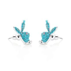 Playboy Bunny Stud Earrings, Multi-colored 3 Pack -Fashion Clothing Store download 6