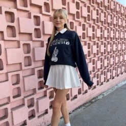 Lake Geneva Tennis Club Crewneck Sweatshirt -Fashion Clothing Store lake geneva tennis club crewneck sweatshirt on blond