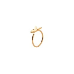 Rabbit Head Nose Ring -Fashion Clothing Store rabbit head nose ring gold 3