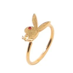 Rabbit Head Nose Ring -Fashion Clothing Store rabbit head nose ring gold 4