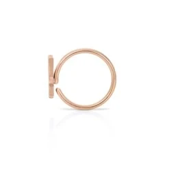 Rabbit Head Nose Ring -Fashion Clothing Store rabbit head nose ring rose gold side