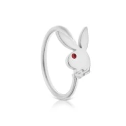 Rabbit Head Nose Ring -Fashion Clothing Store rabbit head nose ring silver